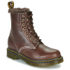 Dr. Martens Polokozačky 1460 SERENA DARK BROWN CLASSIC PULL UP Hnedá
