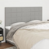 vidaXL Čelá postele 4 ks bledosivé 80x5x78/88 cm látka - Sivá - 114377-193137