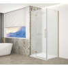 Gelco TRINITY GOLD MATT obdĺžniková sprchová zástena 1100x1000mm, matné sklo, lavé GT5610-11ML-G