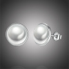 GRACE Silver Jewellery Stříbrné náušnice s říční perlou Marina, stříbro 925/1000 E-PAS489/93 Bílá