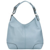 Vera Pelle kožená kabelka na rameno Lucia světle modrá