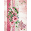 Ryžový papier - A4 - FLowers for you pink