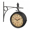 Nástenný hodinový stroj Relaxdays čierny 22 cm