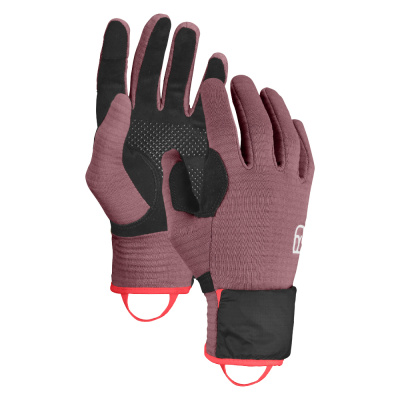 Ortovox dámské rukavice Fleece Grid Cover Glove W | farba: mountain rose, veľkosť: L