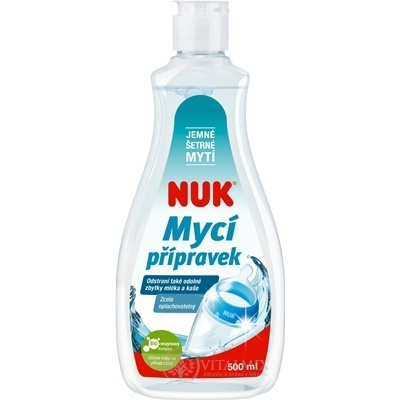 NUK Umývací prostriedok na fľaše a cumlíky špeciálne na čistenie a umývanie výrobkov pre deti (inov.2021) 500 ml