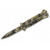 Nôž - Knife Motylek K25 02132 Balisong Sand Phyton (Nôž - Knife Motylek K25 02132 Balisong Sand Phyton)