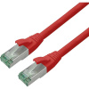 roline recycled material RJ45 (krížený) sieťový prepojovací kábel CAT 6A S/FTP 0.5 m červená; 21453210