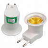 Adaptér ADAPTÉR 230V E27 na ŽÁROVKU VYPÍNAČ