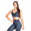 Better Bodies HIGH LINE SHORT TOP SKY BLUE GRUNGE – športová podprsenka Better Bodies modrá grunge Velikost: L