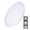 Solight WD144 Mini zapustený panel LED 24W, 1800lm, 3000K/4000K/6000K, IP20, okrúhly, biela