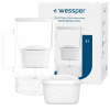Filtračná kanvica Wessper D2 Borosilicate 3 l biela
