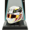 Spark-model prilby Bell Casco Helma F1 Lewis Hamilton Majster sveta Team Amg Petronas W06 N 44 Winner Usa Gp 2015 1:5 White Purple