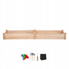 SucceBuy Vyvýšený Držiak Na Kvetináč 240x60x25CM Jedľa Masa Netto 9,6KG Burlywood