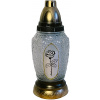 Sviečka sklo lampa L-320 - 80 (85) g mix ruža/krížik