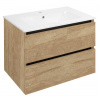 Sapho EZARA umývadlová skrinka 69,8x52x46cm, dub alabama EZ701-2222