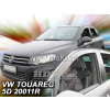 Plexi, ofuky VW Touareg 5D 2010, přední + přední