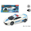 Biele policajné autíčko so svetlami a zvukom, dĺžka 29cm