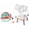 Set kreatívny stôl a hravá kuchárka Kid Creative Table Smoby s receptami na výrobu čokoládových bonbónov a veľkoformátovými obrázkami