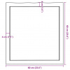 vidaXL Stolová doska 60x60x(2-6) cm neošetrený masív živé hrany - Hnedá - 60785-15714