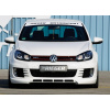 Rieger Tuning spojler pod originálny predný nárazník pre Volkswagen Golf VI GTI / GTD 3/5-dvere. Cabrio, Prevedenie s rebrovaním