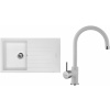 Set Sinks G13528 (dřez Perfecto 860 Milk 28 + baterie Vitalia Milk 28)