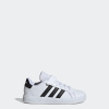 ADIDAS ADIDAS Grand Court detská obuv bielo-čierna 28