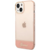 Kryt na Apple iPhone 14 Plus Guess Camera Outline Translucent GUHCP14MHGCOP ružové