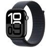 Apple Watch Series 10 46 mm Cellular klavírne čierny hliník s atramentovo fialovým prevliekacím remienkom MWY53QC/A