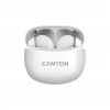 CANYON Bezdrátová stereo sluchátka True Wireless TWS-5 bílá