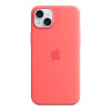 Apple iPhone 15 Plus Silicone Case with MagSafe - Guava MT163ZM/A