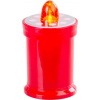 Sviečka MagicHome TG-18, LED, na hrob, červená, 11 cm, (súčasť balenia 2xAA)