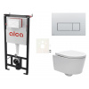 Swiss aqua technologies Cenově zvýhodněný závěsný WC set Alca do lehkých stěn / předstěnová montáž+ WC SAT Brevis SIKOASW9