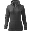 Malfini Trendy Zipper Dámska mikina 411 oceľová šedá XXL