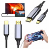 KÁBEL ADAPTÉR PRECHODOVKA USB-C 3.1 TYP C NA HDMI 4K ALOGY 200 cm