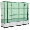 Kvetináč plast biely VidaXL 160 cm x 40 x 138 cm