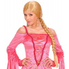 Hradná kráska blond parochňa s vrkočom