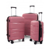 JAKS Cestovný kufor PP3 Farebné varianty: ružová sada