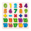 Woody Puzzle – Masívne číslice na doske