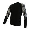Pánske funkčné tričko s dlhým rukávom SENSOR Merino Impress black/camo XL