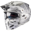 MT Helmets Modulárna prilba Streetfighter SV S Belic A2 matná bielo-sivá + zľava 500,- na príslušenstvo - S - 55-56 cm