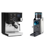 Rancilio Silvia BC PID, black + Rancilio Rocky Doserless