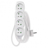 EMOS P0412 Prodlužovací kabel 2 m / 4 zásuvky / bílý / PVC / 1 mm2