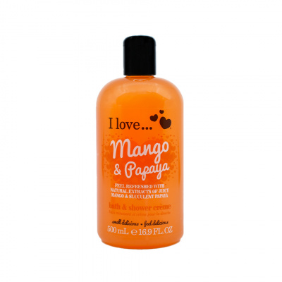 I Love Mango & Papaya Bath & Shower Creme 500 ml
