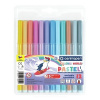 CENTROPEN 7550/12 Colour World Pastel, fixky, šírka stopy 1-2mm, valcový hrot, vyprateľné (12 farieb)