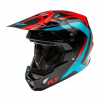 FLY RACING prilba FORMULA CP, FLY RACING - USA (červená/černá/modrá)