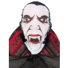 Maska - UPÍR DRACULA - čierno biela elastická kukla