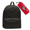 ČIERNY ŠKOLSKÝ BATOH VANS OLD SKOOL (ŠKOLSKÝ BATOH VANS OLD ŠKOL, ČIERNA KLASIKA + VANS peračník DO ŠKOL.)