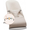 Baby Bjorn BabyBjorn Bliss - detské lehátko, set s hračkou | 3D Jersey Light Beige