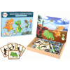 mamido Vzdelávacie magnetické puzzle dinosaury
