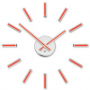 Designové nalepovací hodiny Future Time FT9400RD Modular red 40cm
